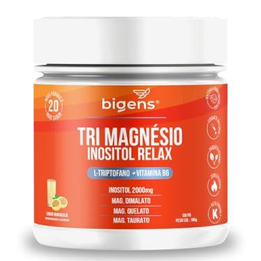 Imagem de Tri Magnésio (dimalato, quelato, taurato) Inositol Relax, 180g, Biogens (Maracujá)