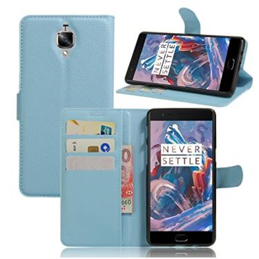Imagem de NEKOYA Capa carteira OnePlus 3/3T, carteira flip de couro PU premium com compartimento para cartão, suporte e fecho magnético [capa interna à prova de choque de TPU] Compatível com OnePlus 3/3T