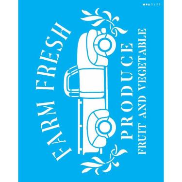 Imagem de Stencil 20X25 Farmhouse Camionete - Opa 3173