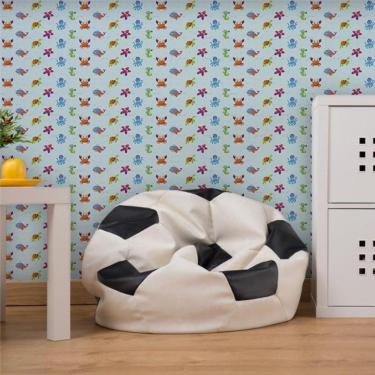 Imagem de Papel de Parede Infantil Fundo do Mar Colorido