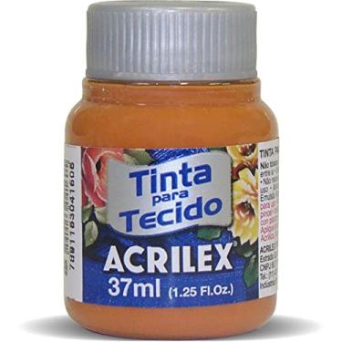 Imagem de Acrilex Fosca Tinta para Tecido, Creme (Caramelo), 12 x 37 ml