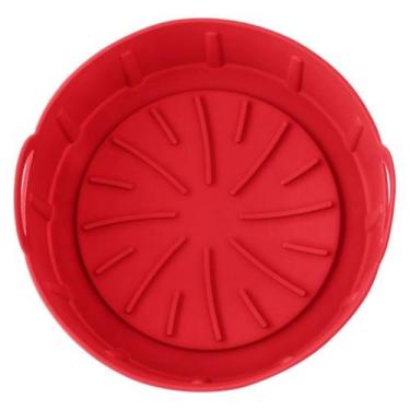 Imagem de Cesto de silicone fritadeira airfryer redonda 19 cm  - Clink, Vermelho