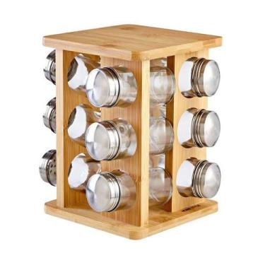 Imagem de Jogo de Porta Condimentos Bambus 12 Peças - Home Style