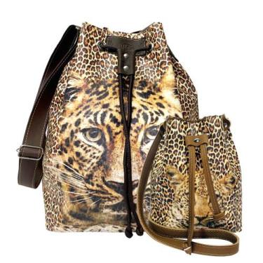 Imagem de Conjunto Mãe E Filha Feminina Oncinha Magicc Bolsas