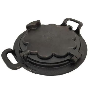 Imagem de Forma Pra Fazer Waffle Alça Ferro Fundido Fogão a Lenha 24cm - Libanez
