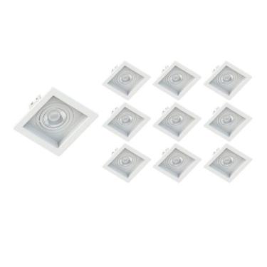 Imagem de 10 Spots de Embutir Recuado Save Energy Par 20 E27 Bivolt Branco