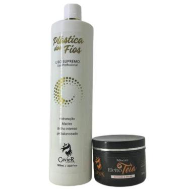 Imagem de Plastica Dos Fios Cavier 1L +  Teia - Cavier Cosmeticos