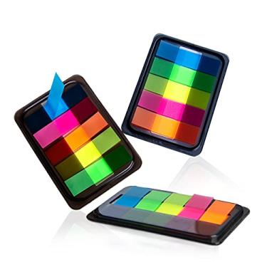 Imagem de Golcellia 300 peças, notas adesivas transparentes, marcadores de página, abas adesivas, adesivos de etiqueta, abas de índice pop-up, adesivos de bandeiras