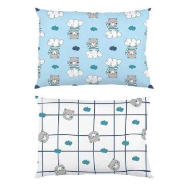 Imagem de Kit Fronha 2Pçs Baby Estampada Malha Menino Menina Bambi - Koala Baby,