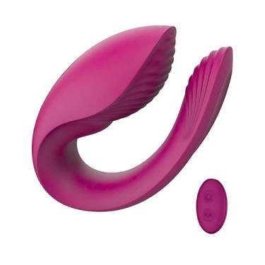 Imagem de Vibrador de Casal com Controle Remoto 7 Modos de Vibração 2 Motores 9,