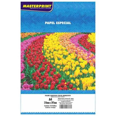 Imagem de Vinil Adesivo Branco Brilhante 135g A4 à Prova d'Água PVC Filme Autoad