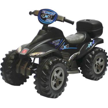 Imagem de Quadriciclo Eletrico Biemme Quatry Cross 12V Preto Azul Boy