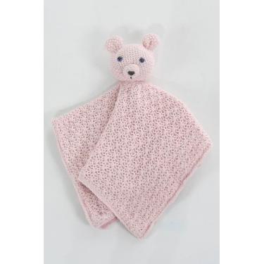 Imagem de Naninha Tricô Urso Bebê HomeBliss, Rosa, Único