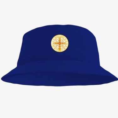 Imagem de Boné Chapéu Bucket Hat Estampado Medalha Sao Bento - MP Moda Masculina