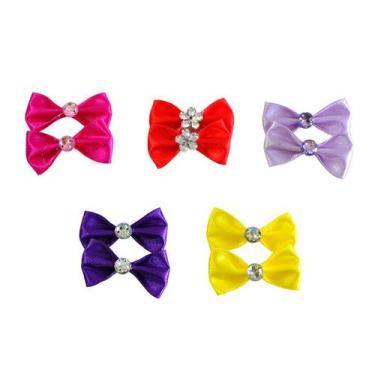 Imagem de Fita Cetim para Cachorro e Gato Pet - Bichinho Chic, Variadas, 2 CM
