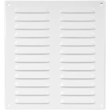 Imagem de Repa Market Tampa de ventilação de aço branco de 25,4 cm x 28 cm - Grade de retorno de ar de parede e teto com tela de malha - Registro de entrada e escape de HVAC - Capa de duto de metal durável para