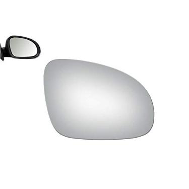 Imagem de Vidro espelhado WLLW de substituição e adesivo para VW R32 Passat Rabbit Jetta GTI EOSWLLW Passenger Side cinza VD-MR-0027