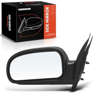Imagem de A-Premium Espelho retrovisor manual do lado do motorista - compatível com Chevrolet Trailblazer EXT & GMC Envoy XL XUV e Buick Rainier e Isuzu Ascender - Espelho retrovisor externo preto dobrável