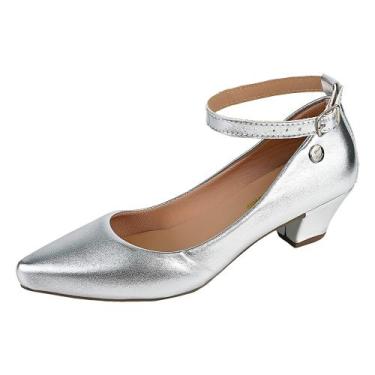 Imagem de Sapato Feminino Scarpin Salto Baixo Grosso Festa Ref: 36.002 - Donna S
