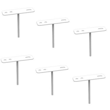 Imagem de Kit 06 Suportes De Refletor Led Canhão de Luz Fachada Banner Base Esta