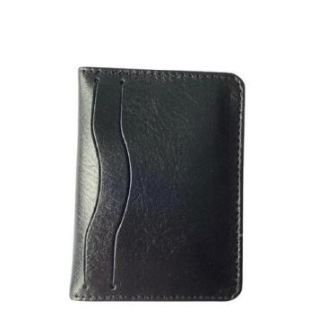 Imagem de Carteira Pequena Porta Cartões Em Couro Masculina e Feminina - Téo Cou