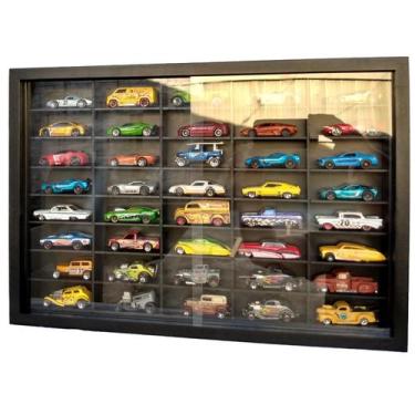 Imagem de Expositor 40 Nichos - Escala 1:64 carrinhos Preto - cod 13403 - MAG AR