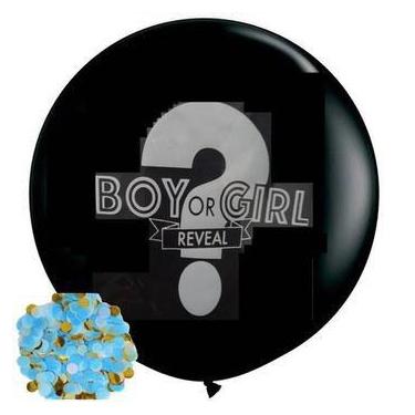 Imagem de Kit balão revelação funny fashion azul 85597 - Flexmetal