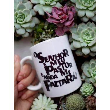 Imagem de Caneca porcelana O senhor é  meu pastor e nada me faltará - Kfest 