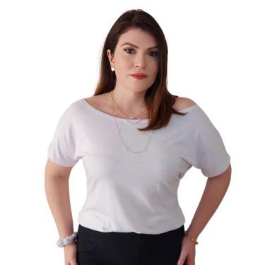 Imagem de Blusa Ciganinha Ombro a Ombro Decote Canoa Soltinha Malha - MADALIH Mo