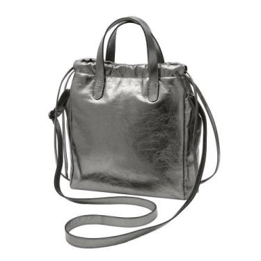 Imagem de Bolsa de Couro Mariart Rosa, Carbono