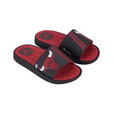 Imagem de Chinelo Slide Masculino Rider Pump NBA Basquete Confortável, Preto, Ve