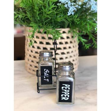 Imagem de Porta Condimentos Em Acrilico 2 Pecas Com Suporte