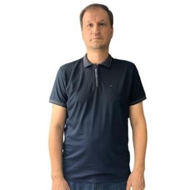 Imagem de Camisa Sallo Gola Polo Slim Preta com 7169-Masculino