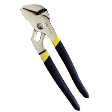 Imagem de Alicate Bomba D´Água 8" Canos Encanador Bico Papagaio Regulável Aço Forjado Cabo Borracha 200mm