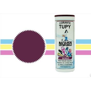 Imagem de 06 Corante Tupy Nylon  para lycra, seda, lã  frasco 45g , Bordo