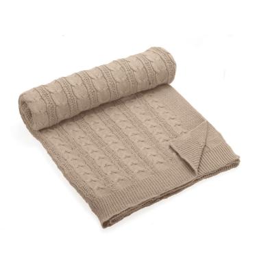 Imagem de Manta Decorativa para Sofá Bege 150cm