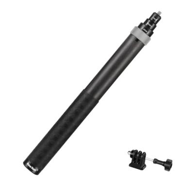 Imagem de Bastão de selfie invisível de fibra de carbono retrátil de 2 metros para Insta360 ONE X4 X3 R RS X Insta 360 GO 2 3, para Go Pro Max Hero 13 12 11 10 9 8 7 DJI Action 3 4 Pocket 3 (cinza)