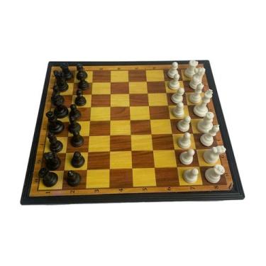 Imagem de Mini Jogo De Xadrez De Plástico Portátil - CRB