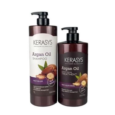 Imagem de Kit Duo Kerasys Argan Oil (Shampoo 1l + Máscara 1l)