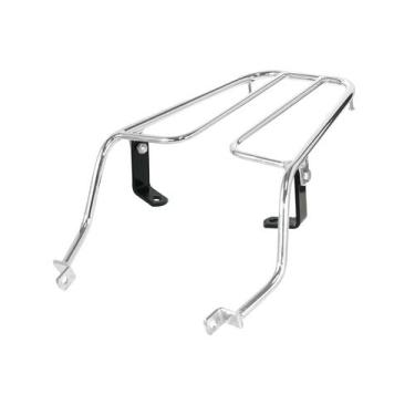 Imagem de Bagageiro Baú Bauleto Cromo Forte Sansão Moto Xtz 250 Lander, CROMADO,