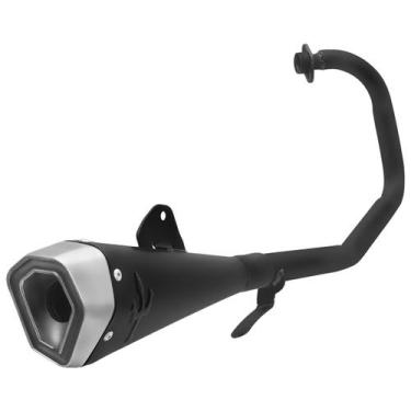 Imagem de Escapamento Pro Tork Serie S Ybr 125 Curva Preta, PRETO, YBR 125