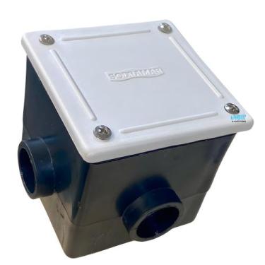 Imagem de Caixa De Passagem Abs C/ Tampa Quadrada Fiação Iluminação - Sodramar