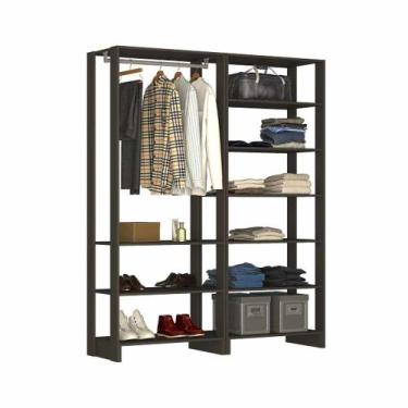 Imagem de Closet com 1 Cabideiro, e 9 Prateleiras EY101-103 Linha Yes Emovell, G