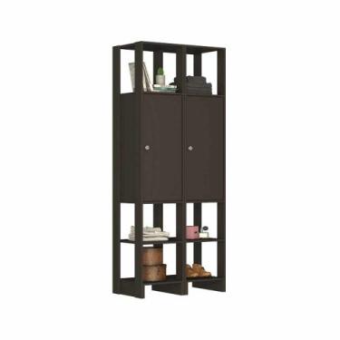 Imagem de Closet com 2 Portas com 2 prateleiras cada, e 6 nichos EY107-107 Linha