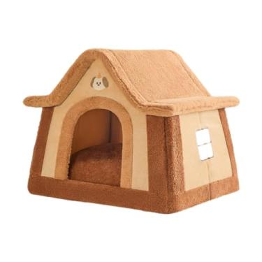 Imagem de Generic Casa de cachorro Pet Dog Cat House Casa quente Antiderrapante Sofá Cama de cachorro Canil para filhotes Gatos internos Cães pequenos Gatinho, L