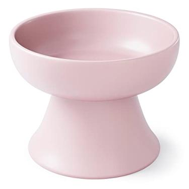 Imagem de Tigela elevada de ração para gatos nyagomi, tigela mínima de cerâmica feita no Japão para gatos e cães pequenos