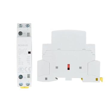 Imagem de Contator CA Universal 1NO 1NC Contator CA Doméstico Trilho Din Contator CA Doméstico Trilho Din 2P 20A 24V 220V / 230V 50 / 60Hz Controle de Circuito Contator CA Doméstico (24V)