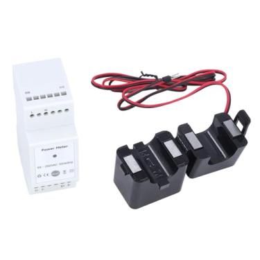 Imagem de Medidor de Energia Monofásico, Medidor de Corrente de Tensão Elétrica Medidor de Monitor de Uso de Energia Com 2 Braçadeiras Suporta Controle de Voz 90, Acessórios de Iluminação