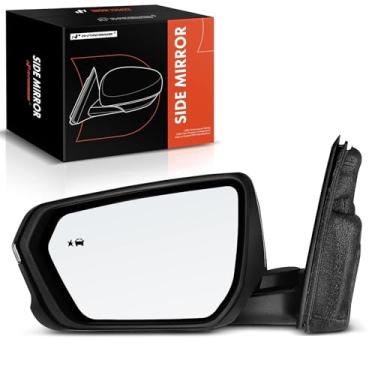 Imagem de A-Premium Espelho retrovisor elétrico do lado do motorista - compatível com Chevrolet Equinox e GMC Terrain, 2018-2023 - Espelho retrovisor externo cromado dobrável manual aquecido com detecção de
