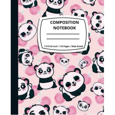 Imagem de Composition Notebook Cute Baby Panda | Wide Ruled | excellent back to school gift for girls, teenagers & adults | School Supplies